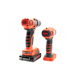 Black & Decker 20V MAX* Cordless Drill And Impact Driver, Power Tool Combo Kit With Battery And Charger -Household Tool Shop BD2KITCDDI R1 12