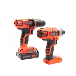 Black & Decker 20V MAX* Cordless Drill And Impact Driver, Power Tool Combo Kit With Battery And Charger -Household Tool Shop BD2KITCDDI R1 16