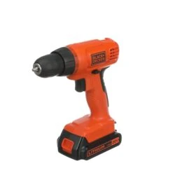 Black & Decker 20V MAX* POWERCONNECT™ Cordless Drill Kit + 100 Pc. Kit -Household Tool Shop BDC120VA100 R1 45