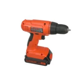 Black & Decker 20V MAX* POWERCONNECT™ Cordless Drill Kit + 100 Pc. Kit -Household Tool Shop BDC120VA100 R1 61
