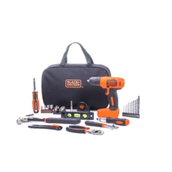 Black & Decker 8V MAX* Drill & Home Tool Kit, 57 Piece -Household Tool Shop BDCD8PK R1 02
