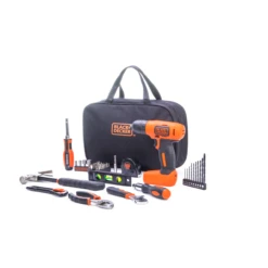 Black & Decker 8V MAX* Drill & Home Tool Kit, 57 Piece -Household Tool Shop BDCD8PK R1 04
