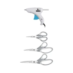 Black & Decker Glue Gun & Scissors Multi Pack Crafting Combo Kit