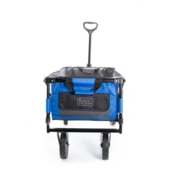 Black & Decker Collapsible Storage Cart, Folding Utility Wagon, Holds Up To 176 Lbs., Blue -Household Tool Shop BDSTCTBL02 R2 12