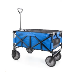 Black & Decker Collapsible Storage Cart, Folding Utility Wagon, Holds Up To 176 Lbs., Blue -Household Tool Shop BDSTCTBL02 R2 6