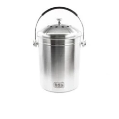 Black & Decker Countertop Compost Bin Stainless Steel 166 Oz. -Household Tool Shop BDSTGAKT9702 R3 1