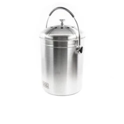 Black & Decker Countertop Compost Bin Stainless Steel 166 Oz. -Household Tool Shop BDSTGAKT9702 R3 6