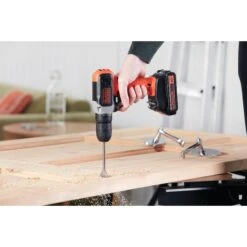 Black & Decker 20V MAX* Cordless 3/8 In Drill Driver Kit (1) Lithium Ion Battery With Charger -Household Tool Shop Ecomm Large BCD702C1 A5
