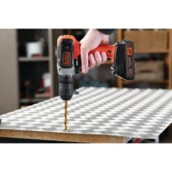 Black & Decker 20V MAX* Cordless 3/8 In Drill Driver Kit (1) Lithium Ion Battery With Charger -Household Tool Shop Ecomm Large BCD702C1 A7