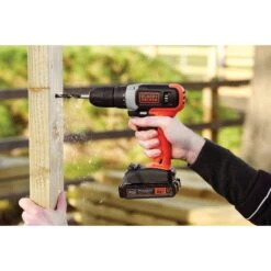Black & Decker 20V MAX* Cordless 3/8 In Drill Driver Kit (1) Lithium Ion Battery With Charger -Household Tool Shop Ecomm Large BCD702C1 A8