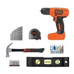 Black & Decker 8V MAX* Ready To Decorate Project Kit Includes Cordless Drill And Essential Hand Tools