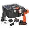 Black & Decker MATRIX™ 20V MAX* Drill Kit, Includes Jig Saw Attachment, Storage Case, Battery And Charger