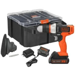 Black & Decker MATRIX™ 20V MAX* Drill Kit, Includes Sander Attachment, Storage Case, Battery And Charger