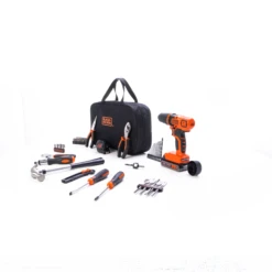 Black & Decker 20V MAX* Drill & Home Tool Kit, 68 Piece -Household Tool Shop LDX120PK R1 06