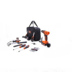 Black & Decker 20V MAX* Drill & Home Tool Kit, 68 Piece -Household Tool Shop LDX120PK R1 07